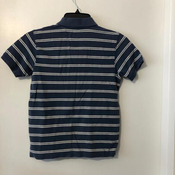 Vineyard Vines Navy Striped Short Sleeve Polo Shirt Medium - Picture 6 of 6